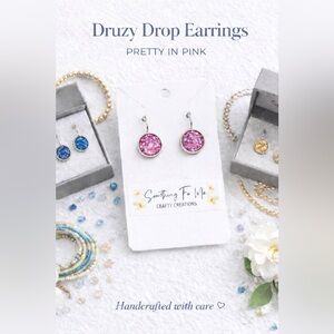 ✨2/$25✨ Druzy Drop Handcrafted Earrings